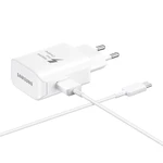 Gyorstöltő Samsung EP-TA300CWE (25W) USB-C kábellel, White