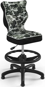 ENTELO Detská stolička Petit Black 4 HC + F s oporným kruhom, maskáč