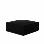 Zamatový taburet Ruby, farba čierna