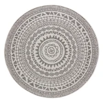 Sivo-krémový vonkajší koberec NORTHRUGS Coron, ø 140 cm
