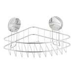 Nástenná polica do kúpeľne v striebornej farbe Wenko Static-Loc® Osimo, šírka 26,5 cm Nástenná polica do kúpeľne v striebornej farbe Wenko Static-Loc® Osimo, šírka 26,5 cm