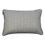 Čierno-biela obliečka na vankúš WeLoveBeds Check, 40 × 60 cm