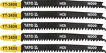 Plátky do přímočaré pily 90mm na dřevo 13-8TPI 5ks YT-3408 YATO
