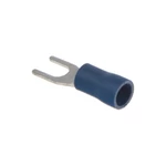 STUALARM Kabelová vidlička 4,2mm vodič 1,5-2,5mm2 modrá 100ks