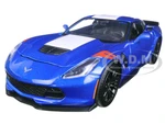 2017 Chevrolet Corvette Grand Sport Blue Metallic 1/24 Diecast Model Car by Maisto