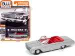 1962 Chevrolet Impala SS 409 Convertible Satin Silver Metallic with Red Interior "Vintage Muscle" Limited Edition to 10312 pieces Worldwide 1/64 Diec
