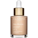 Clarins Skin Illusion Natural Hydrating Foundation rozjasňující hydratační make-up SPF 15 odstín 102.5C Porcelain 30 ml