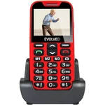 Mobilný telefón Evolveo EVOLVEO EasyPhone XD pro seniory (EP-600-XDR) červený tlačidlový telefón • 2,3 "uhlopriečka • TFT displej • 320 × 240 px • zad