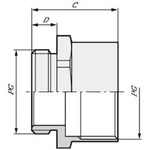 Prodlužovací systém LAPP SKINDICHT ZS PG 36, 52100080, PG36, polyetylén, mosaz, 10 ks