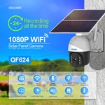 ESCAM QF624 HD 1080P WiFi Solar Panel PT IP Camera Cloud Storage Battery Solar Powered Pan/Tilt Monitoring Waterproof IP