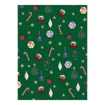 5 hárkov zeleného baliaceho papiera eleanor stuart Christmas Fun, 50 x 70 cm