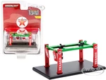 Adjustable Four-Post Lift "Texaco" Red and Green "Four-Post Lifts" Series 2 1/64 Diecast Model by Greenlight