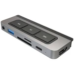 Targus HD449 1 port USB-C ™ (USB 3.1) MultiPort húb  sivá, strieborná