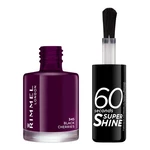 Rimmel London 60 Seconds Super Shine 8 ml lak na nechty pre ženy 345 Black Cherries