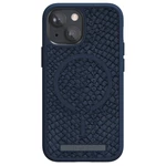 Kryt na mobil Njord Vatn na Apple iPhone 13 mini (SL14131) modrý ochranný kryt na mobil • na iPhone 13 mini • materiál: koža islandského lososa • norm