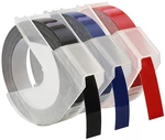 Kompatibilní páska s Dymo S0847750, 9mm x 3 m, bílý tisk/černý, modrý, červená