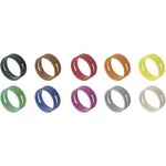 Neutrik XXR-SET/MIX kódovací krúžok čierna, hnedá, červená, oranžová, žltá, zelená, modrá, fialová, sivá, biela 10 ks