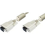 Digitus VGA prepojovací kábel #####VGA 15pol. Stecker, #####VGA 15pol. Stecker 5.00 m sivá AK-310103-050-E možno skrutko