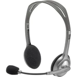 headset k PC Logitech H110, sivá