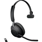 Jabra Evolve2 65 monaural headset s Bluetooth, s USB bezdrôtový cez uši čierna