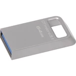 Kingston DataTraveler Micro 3.1 USB flash disk 64 GB strieborná DTMC3/64GB USB 3.2 Gen 1 (USB 3.0)