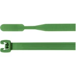 HellermannTyton 109-00168 Q30L-PA66-GN-C1 sťahovacie pásky 200 mm 3.60 mm zelená s otvoreným koncom 100 ks