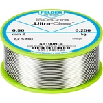 Felder Löttechnik ISO-Core "Ultra-Clear" Sn100Ni+ spájkovací cín bez olova cievka Sn99,25Cu0,7Ni0,05 0.250 kg 0.5 mm