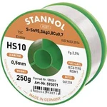 Cínová pájka PBF, Sn95Ag4Cu1, Ø 0,5 mm, 250 g, Stannol HS10 2510