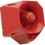 Siréna s blikajícím světlem ComPro Asserta AV (AS/SB/230/R/120/RL), IP66, červená