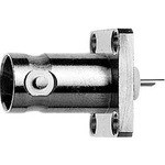 BNC přírubová zásuvka Telegärtner J01001A0698, 50 Ω, 1 ks