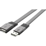 USB prodlužovací kabel Renkforce 1x USB 2.0 zástrčka ⇔ 1x USB 2.0 zásuvka 3 m, černá