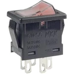 Kolébkový přepínač NKK Switches CWSC21JFAFS, 250 V/AC, 6 A, pájecí očka, 2x vyp/zap