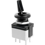 Páčkový přepínač APEM 4641A-22 (46410035), 12 mm, 250 V/AC, 3 A, 2x vyp/zap