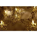 Vánoční řetěz s hvězdami Polarlite, 10 LED, 2,7 m