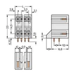 Konektor do DPS WAGO 734-405/001-000, 26.60 mm, pólů 5, rozteč 3.50 mm, 100 ks