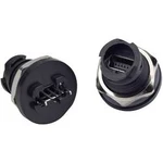 Mini USB 2.0 vestavný konektor Conec 17-250001, IP67 (v uzamčeném stavu), zásuvka vestavná