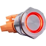 Spínač s reverzací Joy-it BUTTON22A-L-RD, 250 V, 3 A, stříbrná, 1 ks