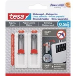 Tesa® lepicí hřebíky malé přístroje, nastavitelná, tapet & omítka, 0,5 kg bílá tesa Množství: 2 ks