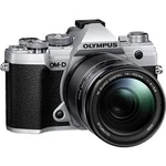 Systémový fotoaparát Olympus E-M5 Mark III 14-150 Kit, 20.4 Megapixel, stříbrná, černá
