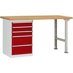 Dílenském COMBI model 7 s multiplex deska, Šxhxv = 2000 x 700 x 840 mm Manuflex WC5116.3003 WC5116.3003