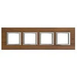 Legrand rám Axolute dřevo HA4802M4HLTK