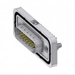 D-SUB zástrčka Deltron Connectors 180 °, pólů 15, pájené, piny, 1 ks