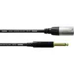 Audio kabel cordial CCM 10 MP 10 m, 6.35 mm černá