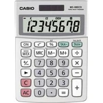 Casio MS-88ECO stolní kalkulačka stříbrná Displej (počet míst): 8 solární napájení, na baterii (š x v x h) 103 x 31 x 145 mm