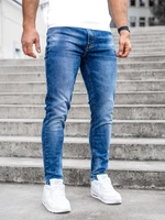 Tmavě modré pánské džíny skinny fit s pyskem Bolf 85095S0