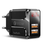 Twitch 18W Dual Port USB Charger QC3.0 Quick Charge Wall Charger Adapter With EU Plug US Plug UK Plug For iPhone 11 SE 2