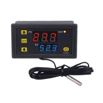 3PCS AC110-220V Temperature Controller Digital Display Thermostat Module Temperature Control Switch Micro Temperature Co