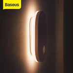 Baseus® PIR Motion Sensor Night Light Human Induction Backlight Magnetic LED Light Rechargeable Bedside Lamp Wall Lamp F