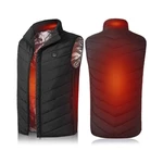 Unisex Electric Vest Heated Jacket USB Winter Body Warmer Windproof Gilet Coats