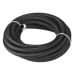 20FT AN6 AN8 Fuel Hose Oil Gas Line Nylon Stainless Steel Braided Silver Black